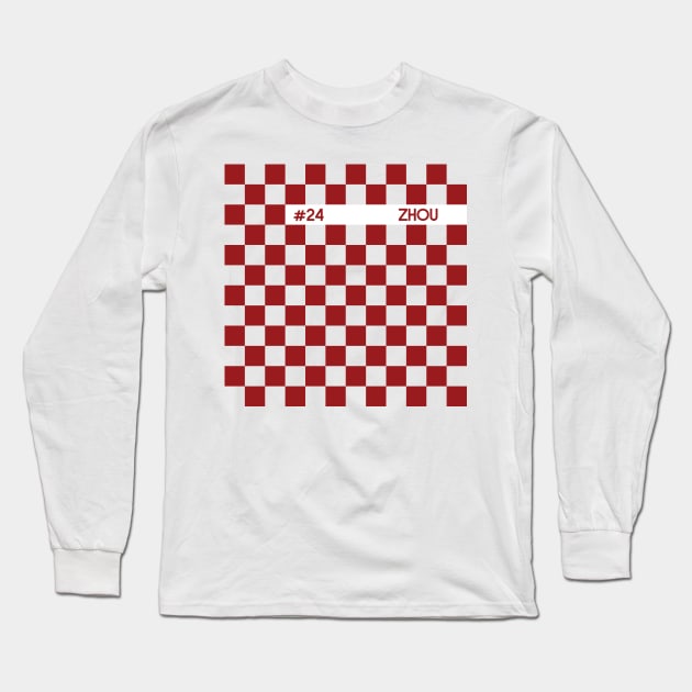 Zhou Guanyu Racing Flag - 2022 Season Long Sleeve T-Shirt by GreazyL